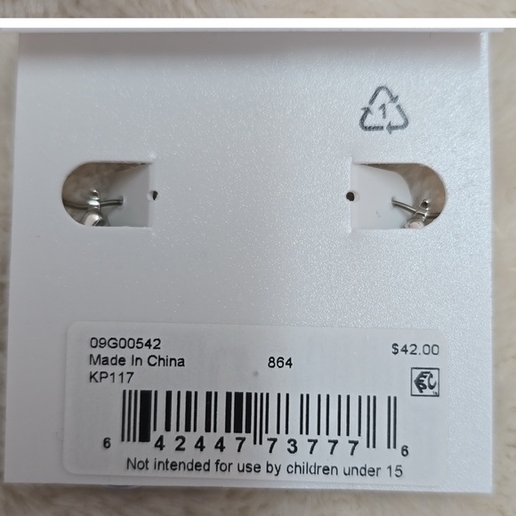 Karl Lagerfeld Silver Crystal Earrings - Picture 9 of 10